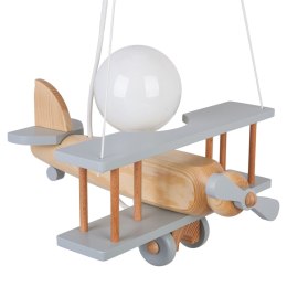 Lampa wisząca Samolot mały szaro-naturalny