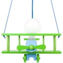 Lampa wisząca Samolot mały zielono-błękitny
