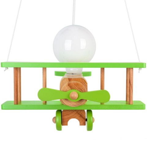 Lampa wisząca Samolot mały zielono-naturalny