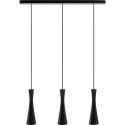 Lampa wisząca czarna Vegas 3 pł