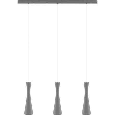 Lampa wisząca szara Vegas 3 pł