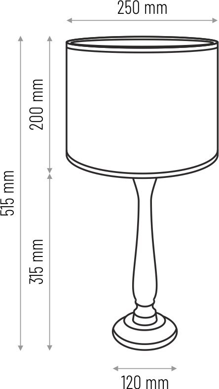 Lampa stołowa BERTA abażur beż