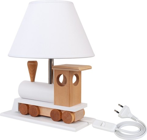Lampa stołowa Lokomotywa biała