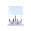 Lampa stołowa Statek biały