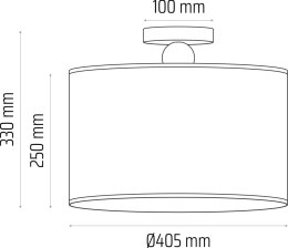 Lampa sufitowa Bolla fi40 szara