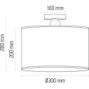 Lampa sufitowa fi30 Bolla beż