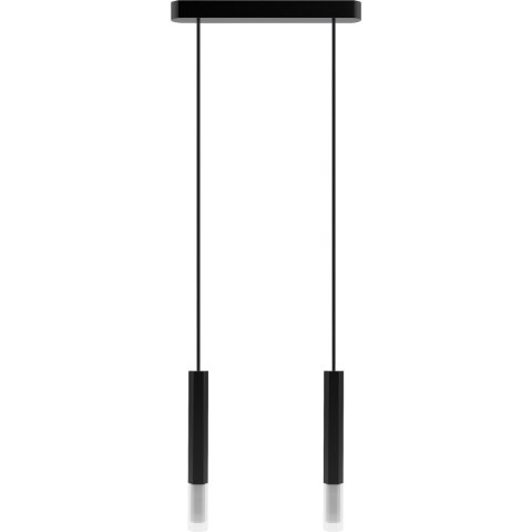 Lampa wisząca Madera2 Hexa 2 pł klosz czarny