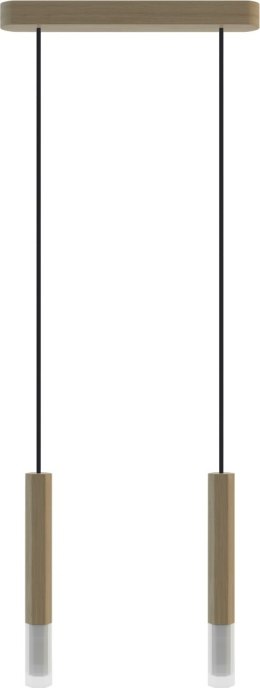 Lampa wisząca Madera2 Hexa 2 pł klosz dąb