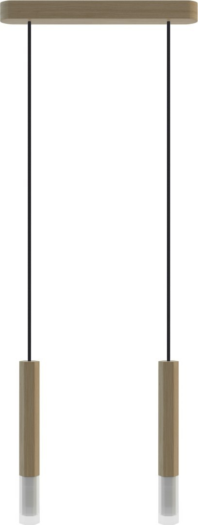 Lampa wisząca Madera2 Hexa 2 pł klosz dąb
