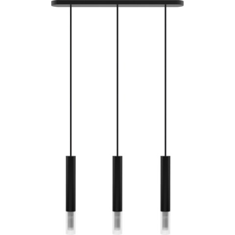 Lampa wisząca Madera2 klosz 3 pł czarny