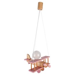 Lampa wisząca Samolot mały - naturalno-różowy