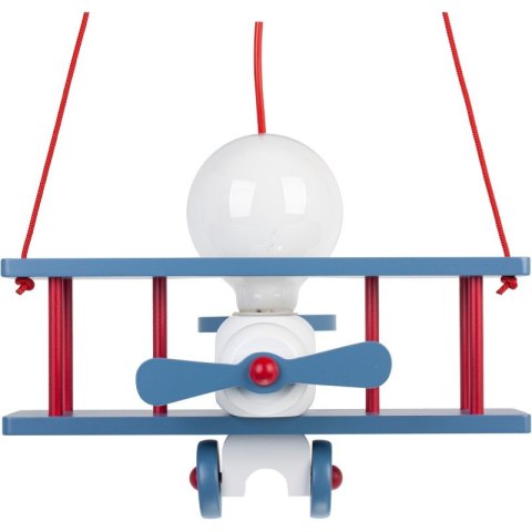 Lampa wisząca Samolot mały niebiesko-biało-czerwony