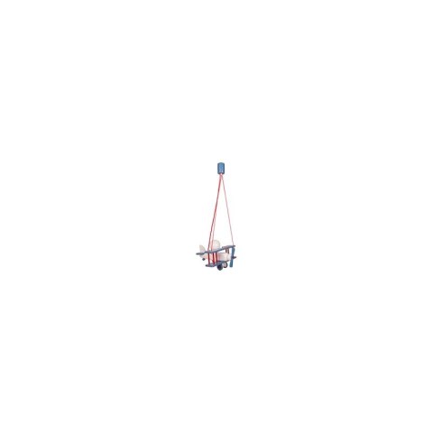 Lampa wisząca Samolot mały niebiesko-biało-czerwony