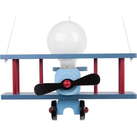Lampa wisząca Samolot mały niebiesko-czarny-czerwony