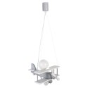 Lampa wisząca Samolot mały - szaro-biały