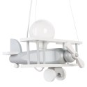 Lampa wisząca Samolot mały - szaro-biały