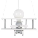 Lampa wisząca Samolot mały - szaro-biały