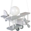 Lampa wisząca Samolot mały szaro-biały