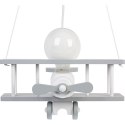 Lampa wisząca Samolot mały szaro-biały