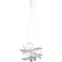 Lampa wisząca Samolot mały szaro-biały