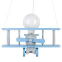 Lampa wisząca Samolot mały - szaro-niebieski