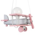 Lampa wisząca Samolot mały - szaro-różowy