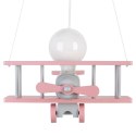 Lampa wisząca Samolot mały - szaro-różowy