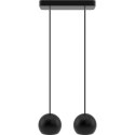 Lampa wisząca czarna Balli Kule 2pł