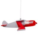 Lampa wisząca samolot Falcon - szaro-czerwony