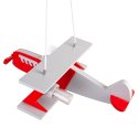Lampa wisząca samolot Falcon - szaro-czerwony