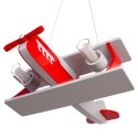 Lampa wisząca samolot Falcon - szaro-czerwony