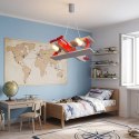 Lampa wisząca samolot Falcon - szaro-czerwony
