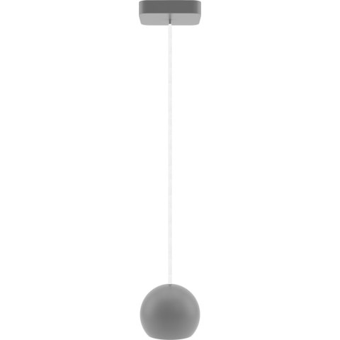 Lampa wisząca szara Balli Kule 1pł