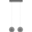 Lampa wisząca szara Balli Kule 2pł