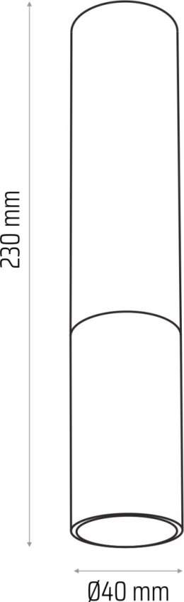 Madera2 klosz spot 23 cm biały