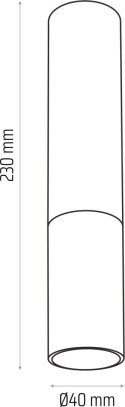 Madera2 klosz spot 23 cm dąb