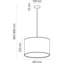 Lampa wisząca CLASSIC fi 40 szara
