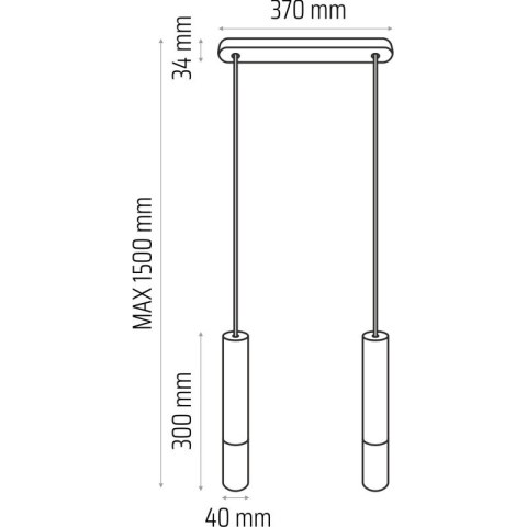 Lampa wisząca Madera2 klosz 2 pł biały