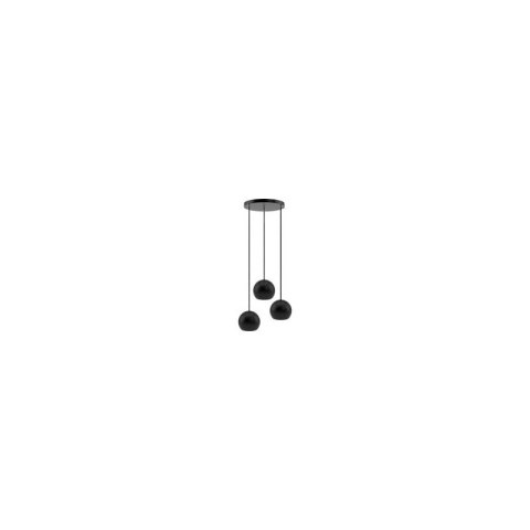 Lampa wisząca czarna Balli Kule 3pł (plafon)